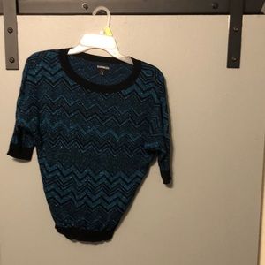 Beautiful Blue and Black Top